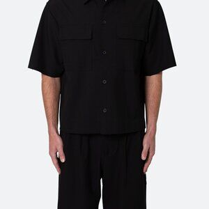 mnml Cropped Woven Shirt - Black Size MBlack / M